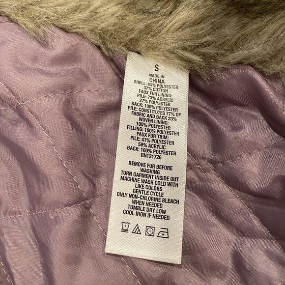 Aeropostale Olive Green Hooded Parka- Size Small - Picture 11 of 12